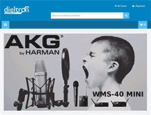 Tablet Screenshot of dieltron.com